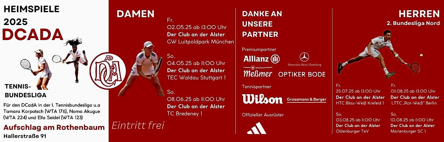 HEIMSPIELE Tennis Banner 2025